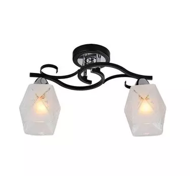 Люстра потолочная IDLamp Kinsey 233/2PF-Blackchrome