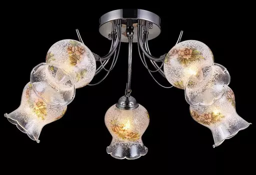 Люстра потолочная Natali Kovaltseva 11450 11450/5C CHROME
