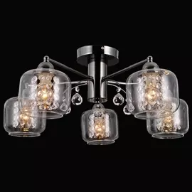 Люстра потолочная Natali Kovaltseva Laina LAINA 75091/5C DARK CHROME