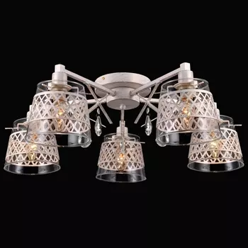 Люстра потолочная Natali Kovaltseva Lyon Lyon 75084-5C IVORY GOLD