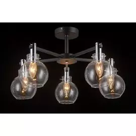 Люстра потолочная Natali Kovaltseva SPHERE 81021-5C MATT BLACK