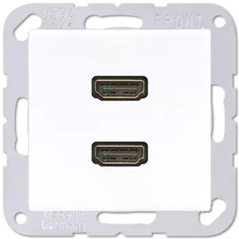 MAA1133WW Плата гнезда 2*HDMI, белый Jung