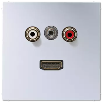 MAAL1082 Плата гнезд AUDIO, 3,5 мм, HDMI, ал. Jung