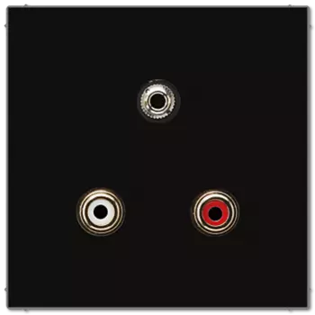 MALS1011SW Плата гнезд Cinch Audio, jack 3.5 мм, черн. Jung