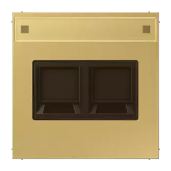 ME1969-2NAWEC латунь классик Плата с полем для надписи для модульных гнёзд UMA-CAT6A Jung LS серия