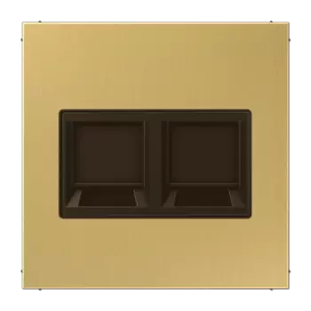 ME1969-2WEC Латунь классик Kрышка для модульных гнёзд UMA-CAT6A Jung LS серия