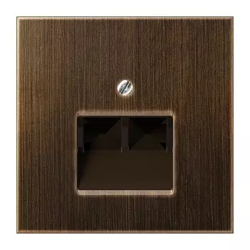 ME2969-2UAAT Накладнка на двойные UAE-розетки, Антик Jung LS серия