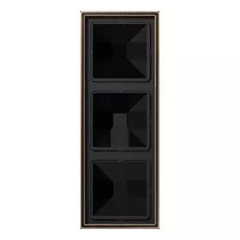 ME2983AT Рамка LS 990 Античная латунь 3-постовая Jung