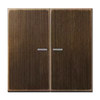 ME2995KO5AT Двойная клавиша на выключатель, с окошком, Антик Jung LS серия