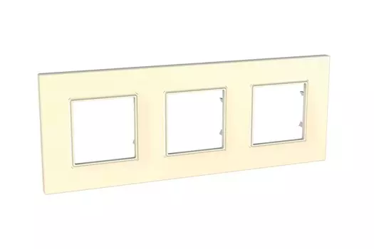MGU2.706.25 Рамка Unica Quadro Кремовый 3-постовая Schneider Electric