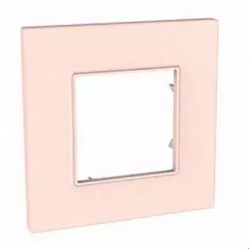 MGU4.702.37 Рамка Unica Quadro Розовый жемчуг 1-постовая Schneider Electric