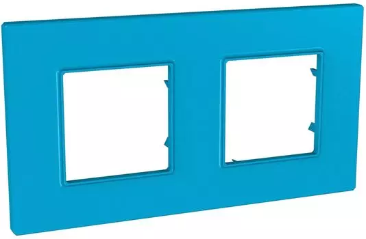 MGU4.704.26 Рамка Unica Quadro Голубика 2-постовая Schneider Electric