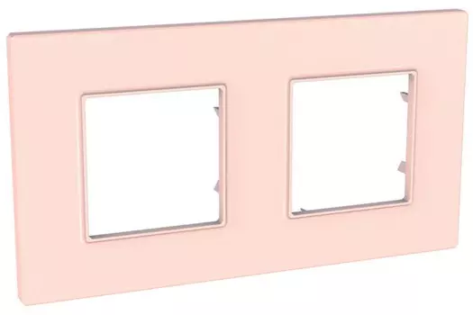 MGU4.704.37 Рамка Unica Quadro Розовый жемчуг 2-постовая Schneider Electric