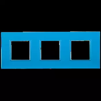 MGU4.706.26 Рамка Unica Quadro Голубика 3-постовая Schneider Electric