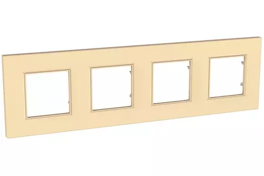 MGU4.708.36 Рамка Unica Quadro Карамель 4-постовая Schneider Electric