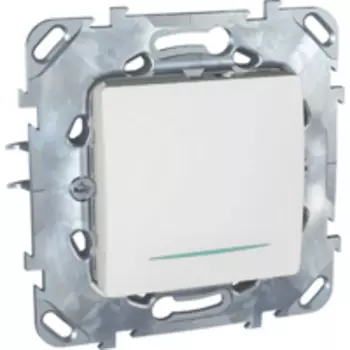MGU5.201.18NZD Одноклавишный выключатель (сх.1) с инд. ламп белый Schneider Electric