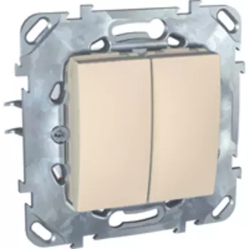 MGU5.211.25ZD Двухклавишный выключатель (сх.5) бежевый Schneider Electric