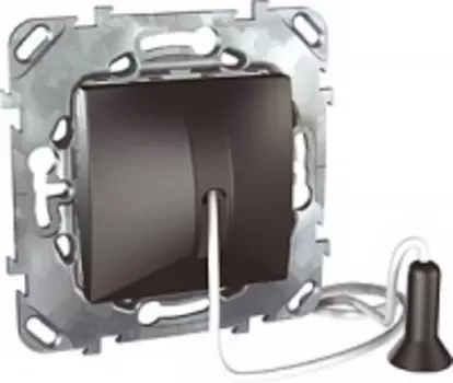 MGU5.226.12ZD Выключатель без фиксации со шнуром 1м, графит Schneider Electric