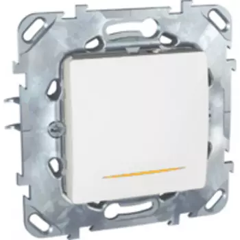 MGU5.262.18SZD Двухполюсный одноклавишный выключатель 16a с контр. ламп белый Schneider Electric