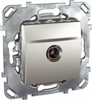 MGU5.463.30ZD TV розетка проходная алюминий Schneider Electric