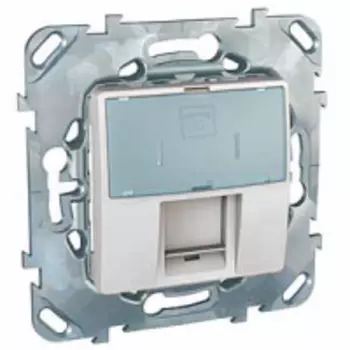 MGU5.493.18ZD Телефонная розетка 1хRJ12 (6 конт) белый Schneider Electric