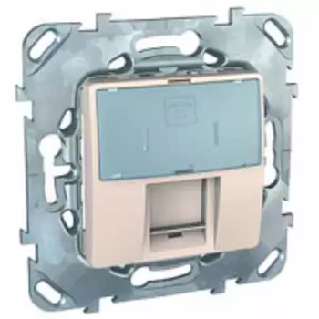 MGU5.493.25ZD Телефонная розетка 1хRJ12 (6 конт) бежевый Schneider Electric