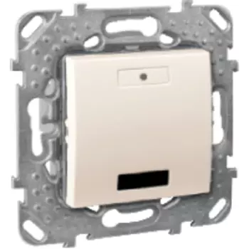 MGU5.532.25 2-кноп. выключатель с led, с ик-приемн., бежевый Schneider Electric