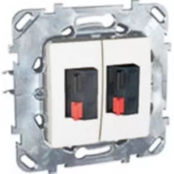 MGU5.8787.18ZD Аудио розетка двойная белый Schneider Electric