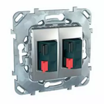 MGU5.8787.30ZD Аудио розетка двойная алюминий Schneider Electric