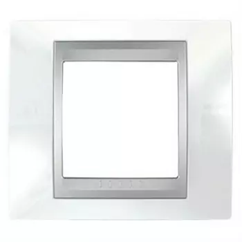 MGU66.002.092 Рамка Unica Top Нордик / Алюминий 1-постовая Schneider Electric