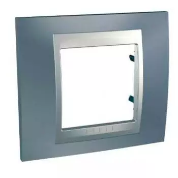 MGU66.002.097 Рамка Unica Top Серый / Алюминий 1-постовая Schneider Electric