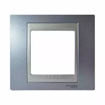 MGU66.002.098 Рамка Unica Top Берилл / Алюминий 1-постовая Schneider Electric