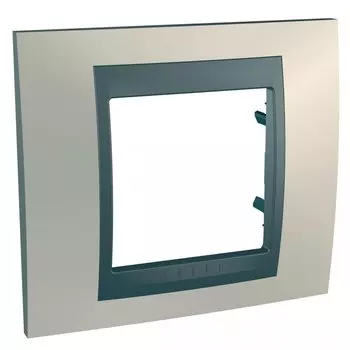 MGU66.002.296 Рамка Unica Top Оникс / Графит 1-постовая Schneider Electric