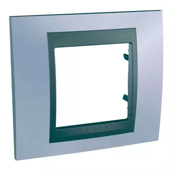 MGU66.002.298 Рамка Unica Top Берилл / Графит 1-постовая Schneider Electric