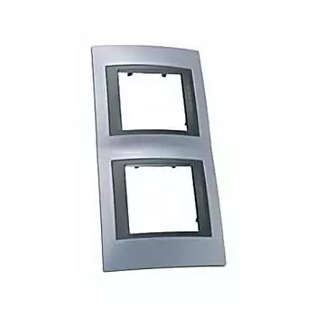 MGU66.004V.239 Рамка Unica Top Никель / Графит 2-постовая вертикальная Schneider Electric