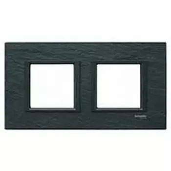 MGU68.004.7Z1 Рамка Unica Class Иберийский сланец 2-постовая Schneider Electric