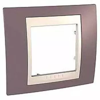 MGU6.002.576 Рамка Unica Хамелеон Лиловый / Бежевый 1-постовая Schneider Electric