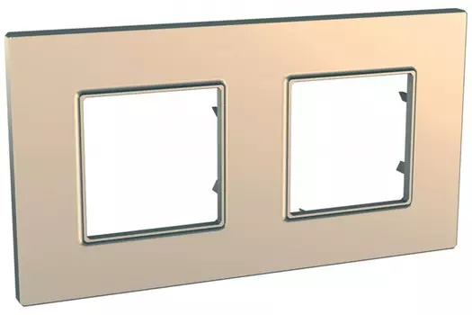 MGU6.704.56 Рамка Unica Quadro Медь 2-постовая Schneider Electric