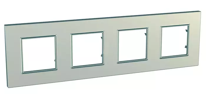 MGU6.708.57 Рамка Unica Quadro Титан 4-постовая Schneider Electric