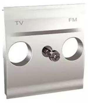 MGU9.440.30 Центр. плата TV\FM розетки алюминий Schneider Electric