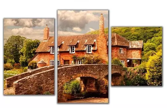 Мини модульная картина Каменный мост Toplight 55х94см TL-MM1031