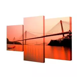 Мини модульная картина Toplight Город 50х78см TL-MM1022