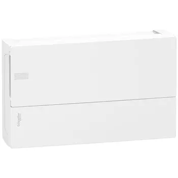 MIP12118 MINI PRAGMA щит навесной с белой дв. 1ряд/18мод,ip40,ik07,63а,2 клеммы,Италия, Schneider Electric