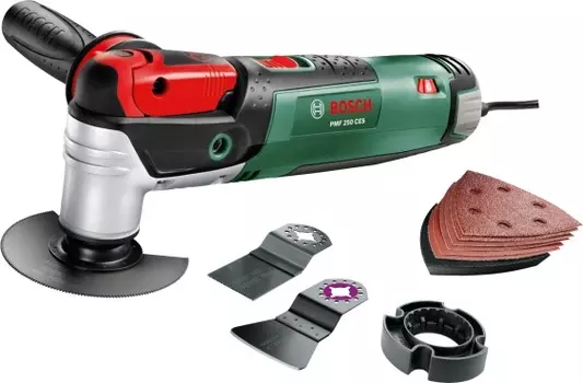 Многофункциональный инструмент Bosch PMF 250 CES 250Вт зеленый/черный