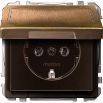 MTN2311-4143 Механизм розетки с крышкой Merten