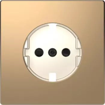MTN2330-6051 D-life центральная накладка для механизма розетки, шампань Merten