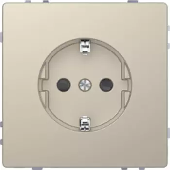 MTN2400-6033 D-life розетка 16а, с з/к и шт, винт. зажим., сахара Merten