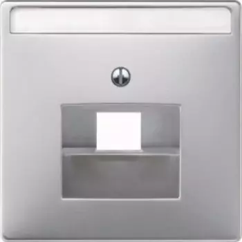 MTN291860 Центр. плата для механизмов RJ45x1, алюминий Merten