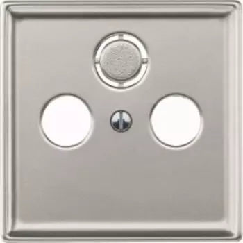 MTN294146 Центр. плата TV/FM х2 х3, сталь Merten