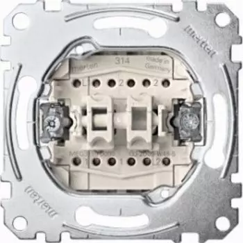 MTN3159-0000 Механизм 1-п.2-кн.перекл.на 2 напр. с зам.конт 10А Merten